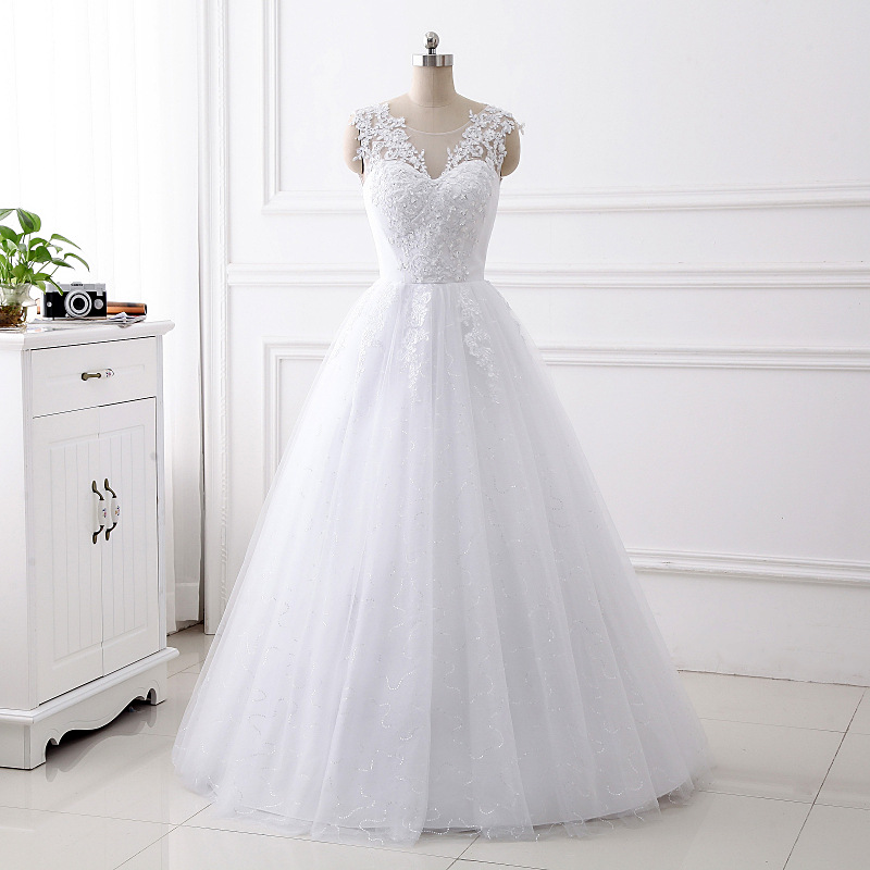 Cheap A Line Wedding Dress for Bride 8507583410#